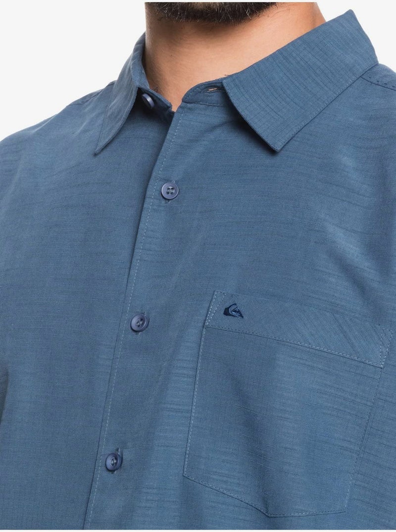Quiksilver mens Centinela 4 Up Comfort Fit Pocket Collared Button Down Shirt, Midnight Navy Centinella, Large US - Image 4